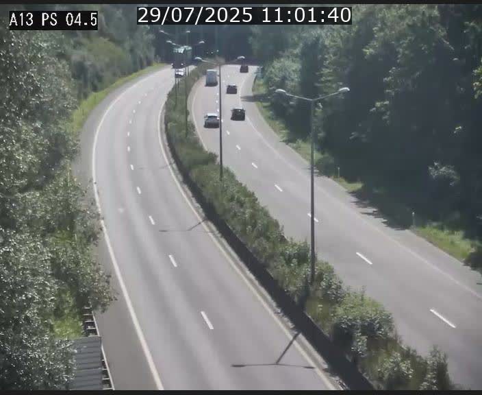 Traffic live webcam Luxembourg Differdange - A13 direction Esch-sur-Alzette - BK 4.5