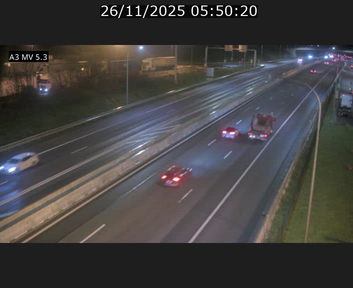 Webcam à l'Aire de Berchem au Luxembourg sur l'A3. Vue orientée vers la France