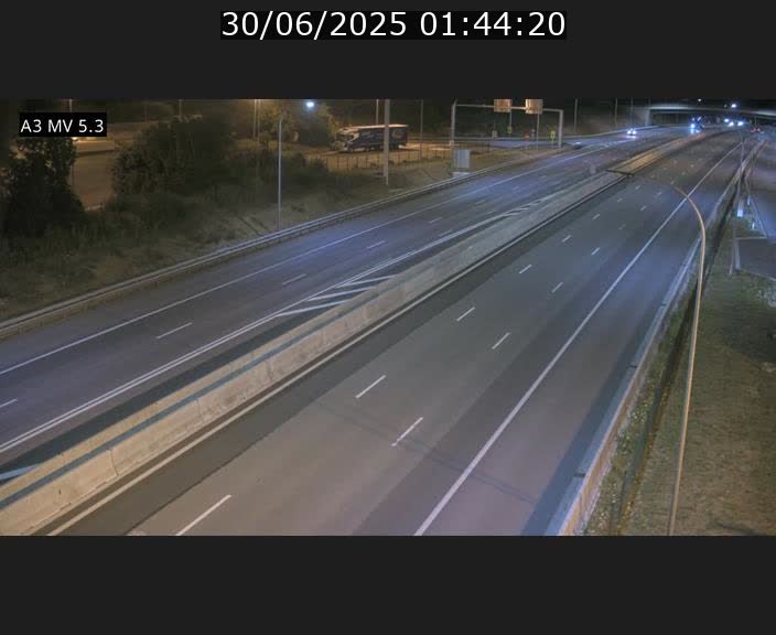 Webcam à l'Aire de Berchem au Luxembourg sur l'A3. Vue orientée vers la France