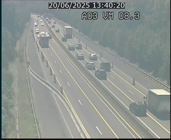 Traffic live webcam Luxembourg Bettembourg - A3 - BK 8.3 - direction France