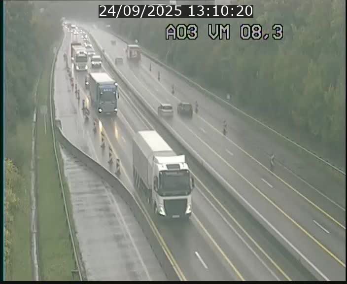 Traffic live webcam Luxembourg Bettembourg - A3 - BK 8.3 - direction France
