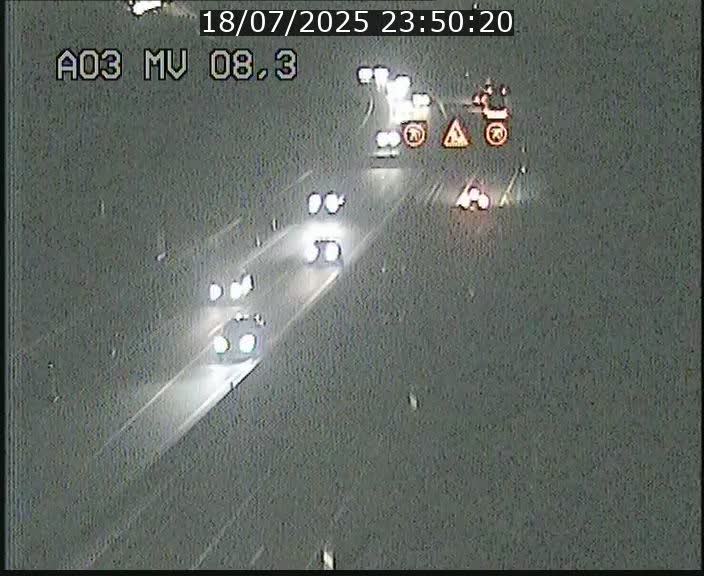 Webcam Autoroute après la Croix de Bettembourg en direction de Luxembourg sur l'A3