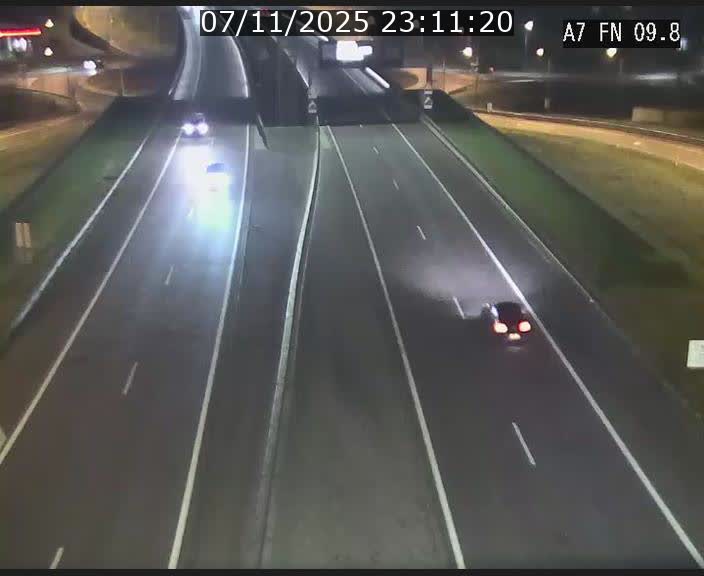 Caméra trafic Luxembourg - A7, Tunnel Gousselerbierg, sortie sud, direction rond-point Lorentzweiler (BK 9.9)