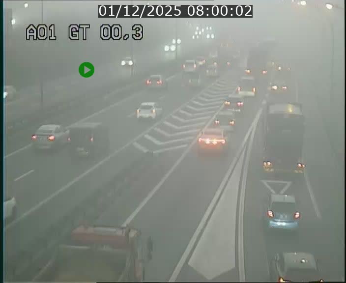 Traffic live webcam Luxembourg Croix de Gasperich - A1 direction Kirchberg - BK 0.3