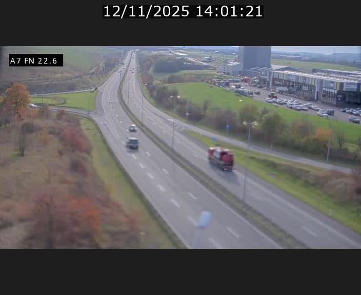 Caméra trafic Luxembourg - A7, Colmar-berg direction Mersch