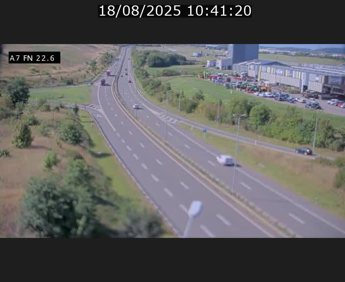 Caméra trafic Luxembourg - A7, Colmar-berg direction Mersch
