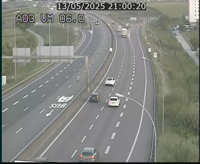 Traffic live webcam Luxembourg Aire de Berchem - A3 - BK 6 - direction France
