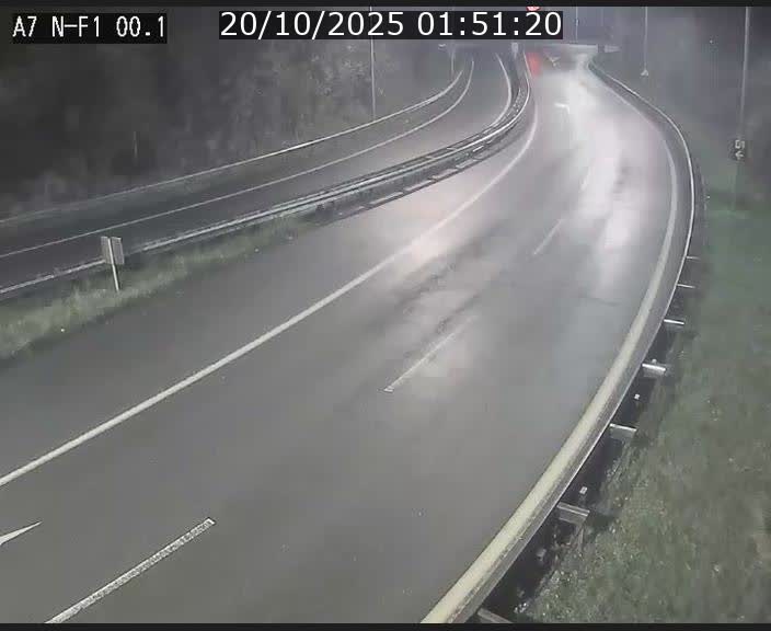 Webcam autoroute Luxembourg A7 située dans la sortie 1 Waldhof, vers la N11, avant le Tunnel Stafelter