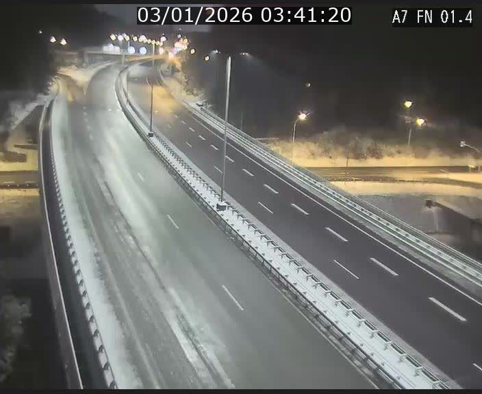 Caméra autoroute Luxembourg A7 - Tunnel Stafelter - direction Echangeur Grünewald