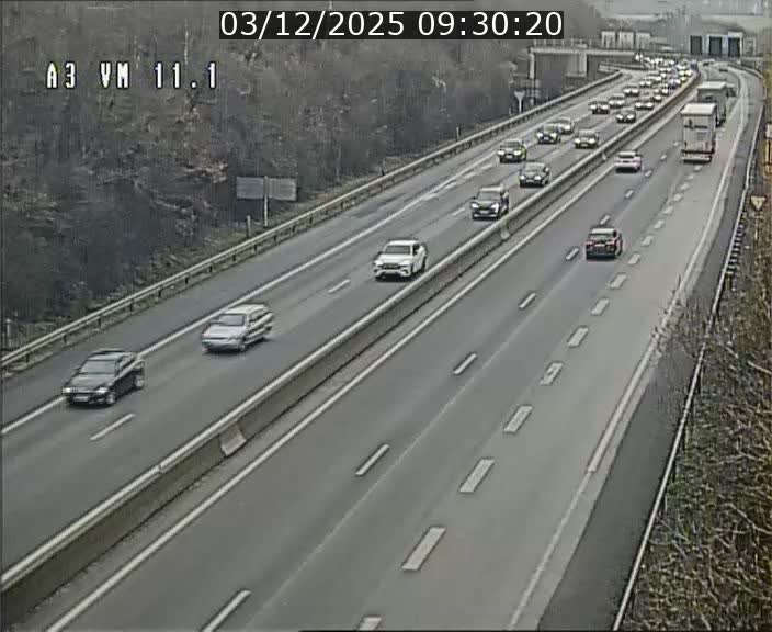 Webcam à la frontière franco-luxembourgeoise, avant la Croix de Bettembourg - BK 11.1 - direction Luxembourg-ville