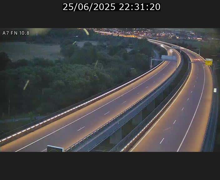Caméra trafic Luxembourg - A7, Tunnel Gousselerbierg, sortie sud, direction rond-point Lorentzweiler (BK 10.8)