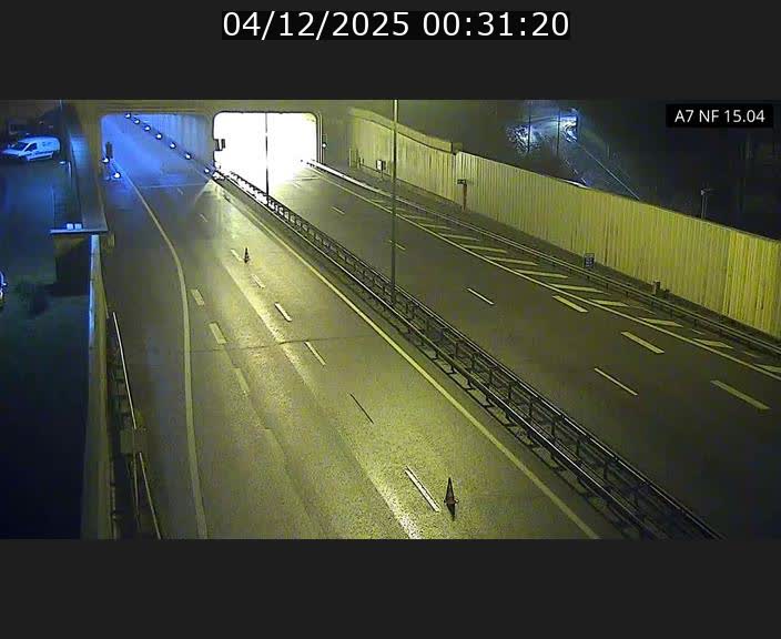 Caméra trafic Luxembourg - A7, Tunnel Mersch, entrée sud, direction Ettelbruck