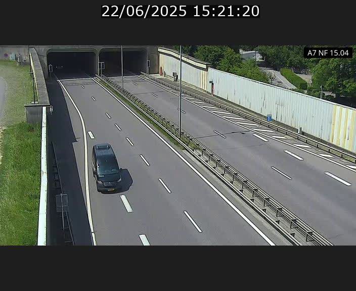Caméra trafic Luxembourg - A7, Tunnel Mersch, entrée sud, direction Ettelbruck