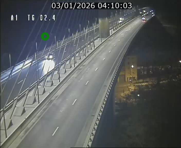 Traffic live webcam Luxembourg Sandweiler - A1 direction Luxembourg-ville - BK 2.4