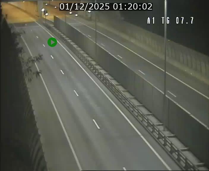Traffic live webcam Luxembourg Kirchberg - A1 direction Luxembourg-ville - BK 7.7