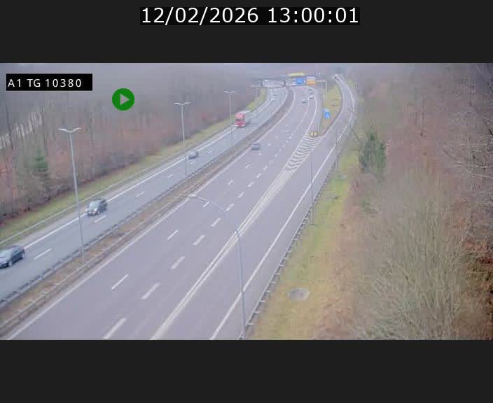 Traffic live webcam Luxembourg Senningerberg - A1 direction Luxembourg Kirchberg - BK 10.3