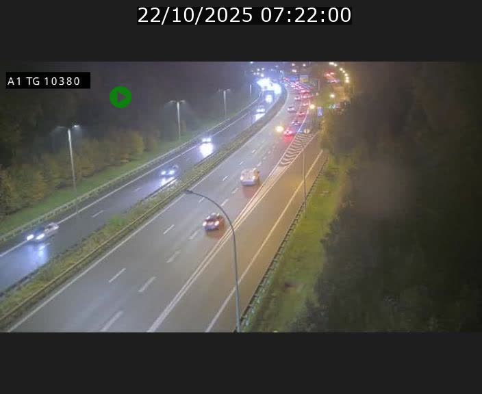 Traffic live webcam Luxembourg Senningerberg - A1 direction Luxembourg Kirchberg - BK 10.3