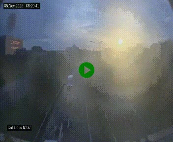 Webcam située à la Rochelle, à la fin de la N237 avant l'accès au péage du Pont de l'Île-de-Ré