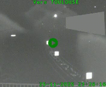 Caméra routière sur l'autoroute A20 à Noailles, en périphérie de Brive-la-Gaillarde. Vue orientée vers Toulouse