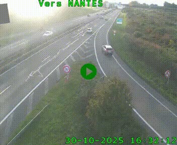 Webcam N147 au nord de Poitiers et à la jonction avec la A10