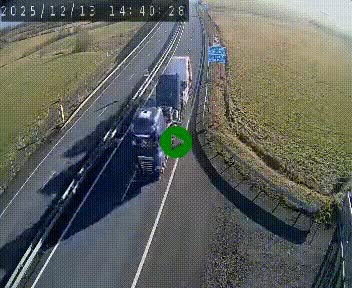 Caméra autoroute A75 à hauteur du col de la Fageole en direction de Clermont-Ferrand