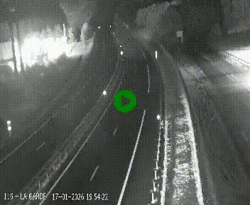 Caméra autoroute A75 à hauteur du col du rocher blanc en direction de Montpellier