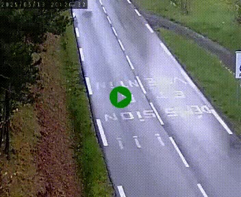 Caméra routière France - N102, au niveau du col de Montmirat à Saint-Etienne-du-Valdonnez à 1039 mètres d'altitude