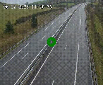 Caméra autoroutière France - A75, Montalies, à hauteur de Séverac-le-Chateau, en direction du viaduc de Millau