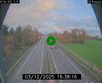 Webcam sur le périphérique de Rennes (N136) à hauteur du quartier Bréquigny, au sud de la ville