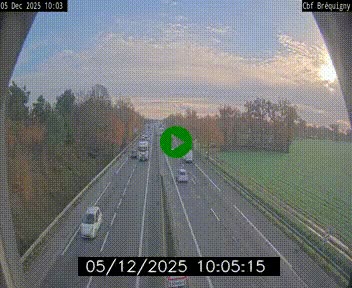Webcam sur le périphérique de Rennes (N136) à hauteur du quartier Bréquigny, au sud de la ville