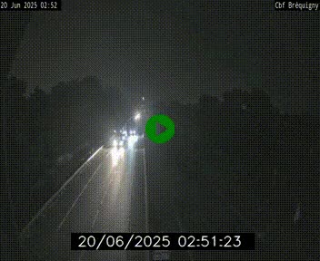Webcam sur le périphérique de Rennes (N136) à hauteur du quartier Bréquigny, au sud de la ville