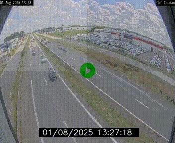 Webcam sur la N165 à hauteur de Caudan, dans le Morbihan.