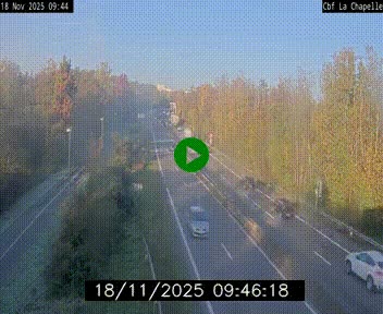 Webcam sur le périphérique de Nantes (N844) à hauteur de Porte de la Chapelle, au nord de la ville