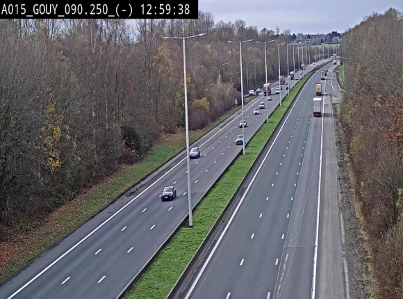 Webcam autoroute Belgique - Gouy-lez-piéton - E42 - BK 90.3