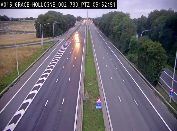 Caméra trafic Belgique - Grâce-Hollogne - E42, jonction avec A604, direction Loncin/Aéroport de Liège -  BK 3.2