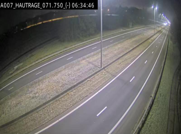 Webcam autoroute Belgique - Hautrage - E19 - BK 71.7