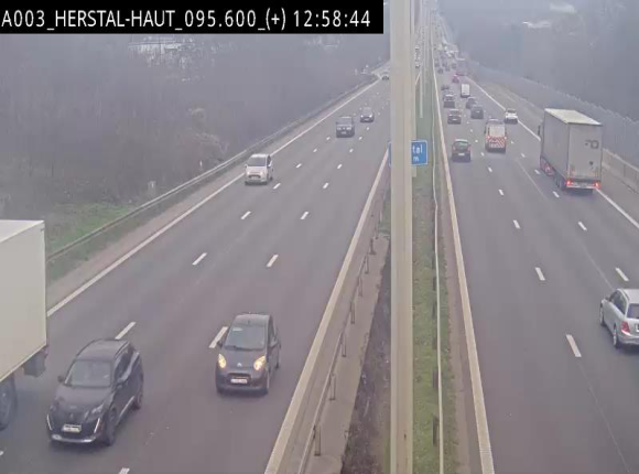 Webcam autoroute Belgique - Herstal - E40 direction Aix-la-Chapelle - BK 97