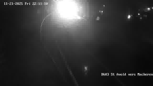 Webcam sur la D603 située à proximité de Saint-Avold. Vue orientée vers Macheren.