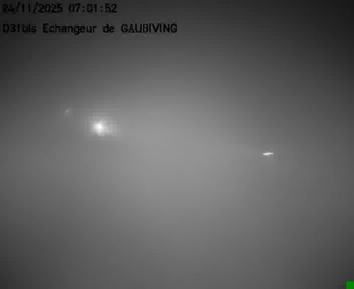 Dispositif d’observation sur D31bis (France) à Gaubiving, en direction de Sarreguemines, offrant une visualisation fiable des conditions de circulation.