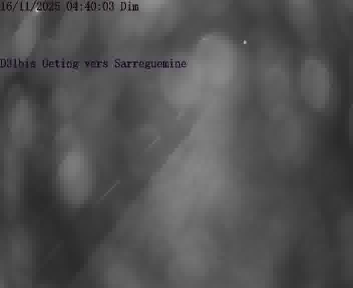 Webcam installée le long de D31bis (France) à Oeting, pointée vers Sarreguemines, utile pour suivre précisément les conditions de trafic.