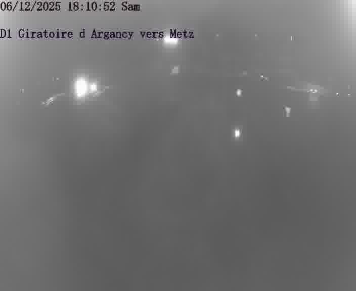 Webcam installée le long de D1 (France) à Argancy, pointée vers Metz, utile pour suivre précisément les conditions de trafic.