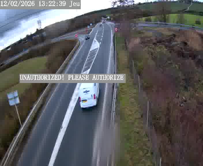 Point de vue trafic déployé sur D181a (France) à Sainte Marie aux Chênes, regardant vers Homecourt, aidant conducteurs et services à anticiper les flux.