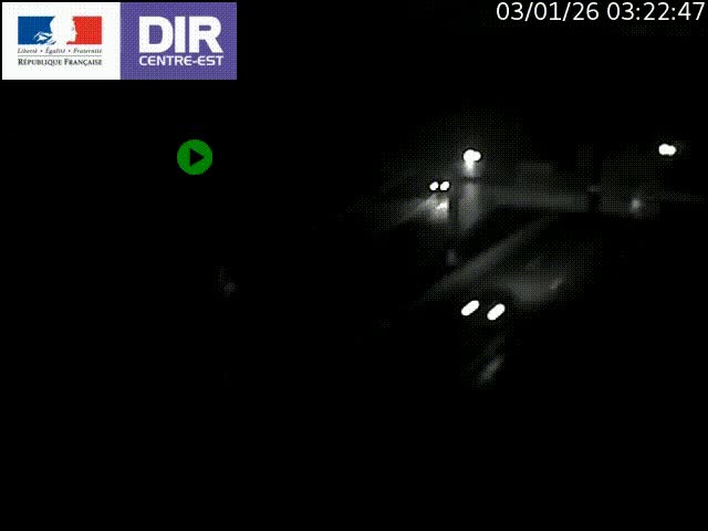 Caméra de circulation routière sur le boulevard périphérique Laurent Bonnevay de Lyon (D383) à hauteur de Bron, avant la jonction avec l'A43. Vue orientée vers l'échangeur