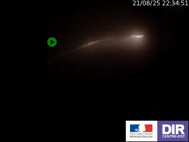 Webcam sur le col Pin Bouchain, vue orientée vers Roanne, en provenance de Lyon sur la nationale 7 (N7)