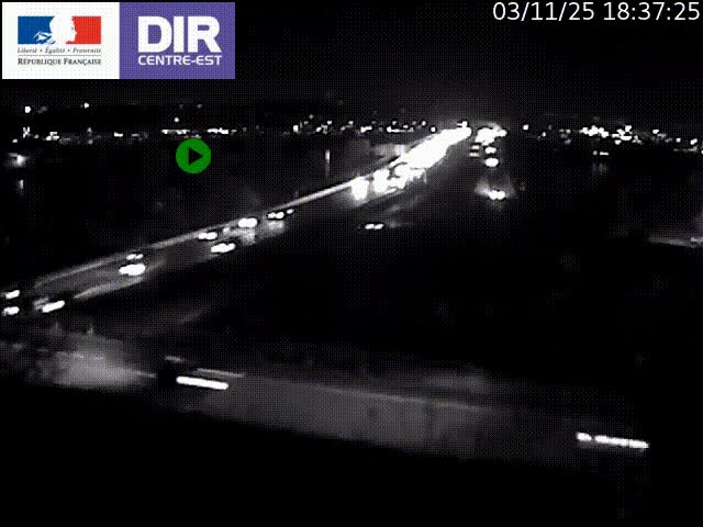 Webcam autoroute sur A450 à Pierre-Bénite en direction de Lyon et de l'autoroute A7