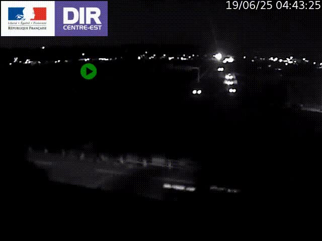 Webcam autoroute sur A450 à Pierre-Bénite en direction de Lyon et de l'autoroute A7