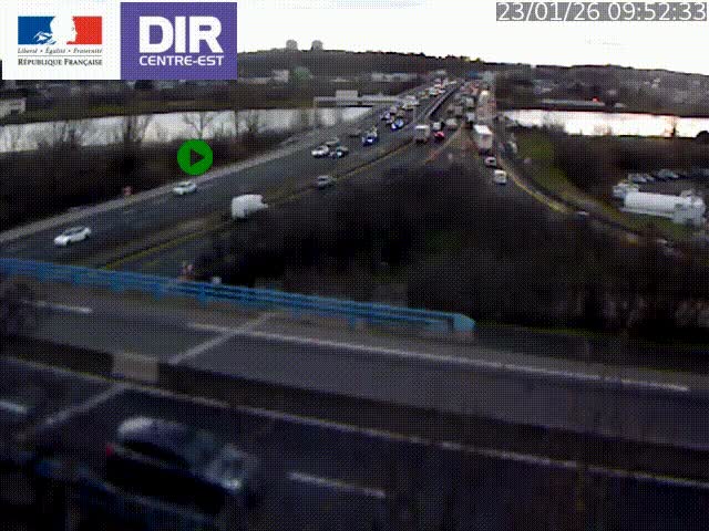 Webcam autoroute sur A450 à Pierre-Bénite en direction de Lyon et de l'autoroute A7
