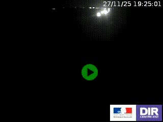 Webcam routière sur la RN7 à hauteur de Toulon-sur-Allier, entre Moulins et Vichy