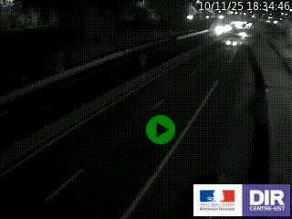 Caméra autoroutière sur l'A47 à hauteur de Givors, a proximité de Lyon. La webcam est orientée vers Lyon
