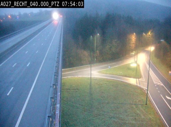Webcam sur A27/E42 après Malmedy. Vue orientée vers l'Allemagne